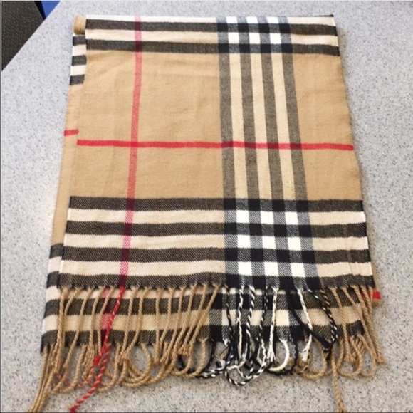 HIGHLANDER SCARF Plaid Cashmere Blend Scarf - Picture 3 of 7